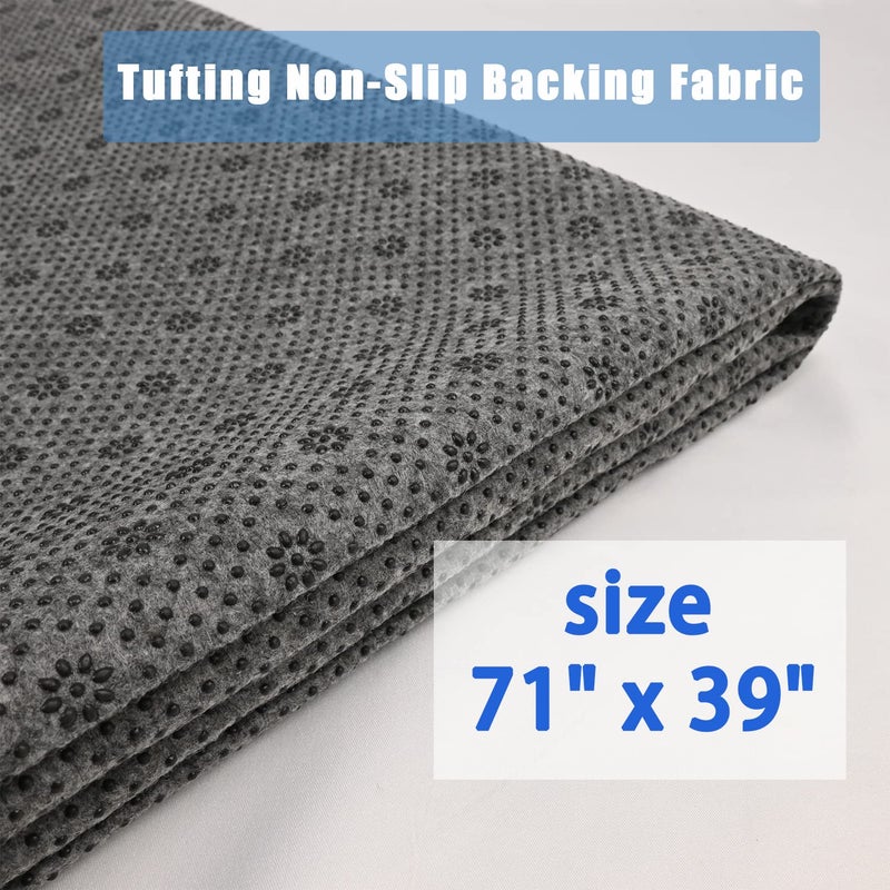 Yoquare Non-Slip Tufting Cloth Thick Backing Fabric  2mm Thick (More Wear-Resistant & Tear-Resistant & Durable) Perfect Rug Backing Fabric & Rug Making Supplies (71 x 39 Inch) - Image 3